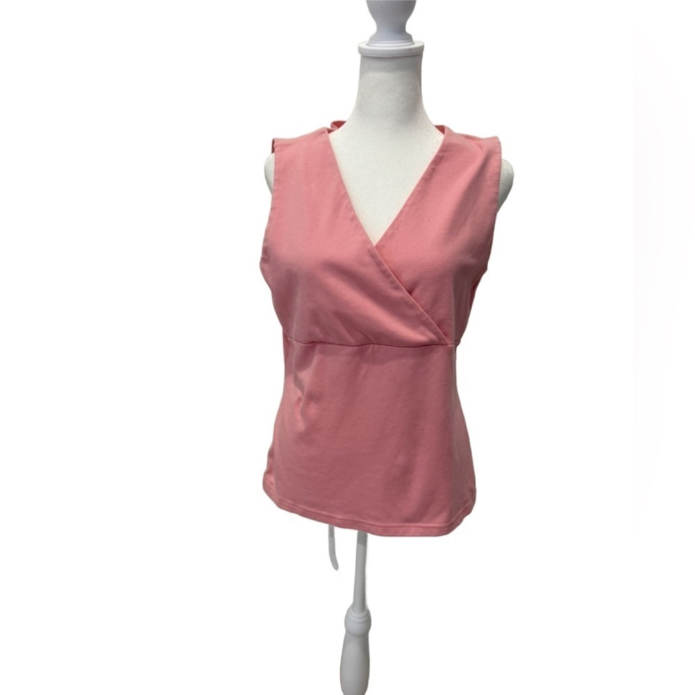 Pink Sleeveless Wrap Top, size Medium